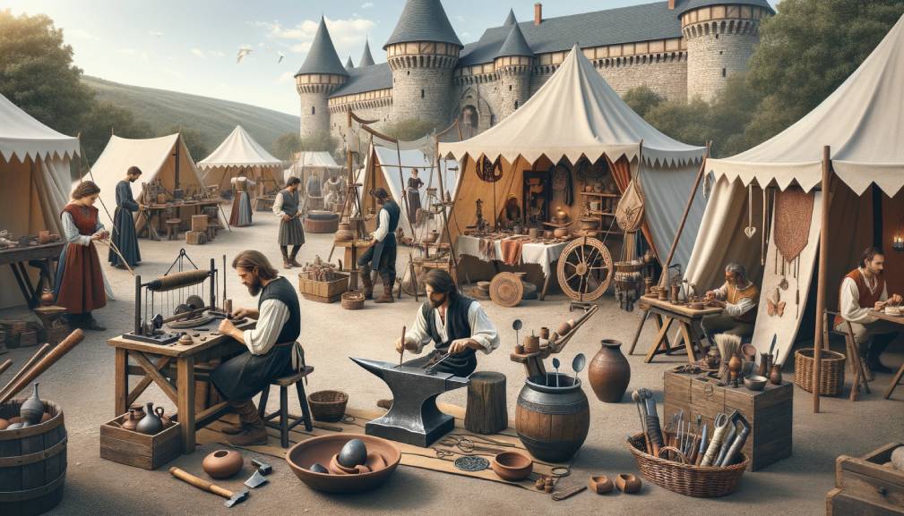 صنایع دستی جهان در قرون وسطی در اروپا